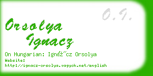 orsolya ignacz business card